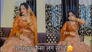 lehenga कैसा लगा मेरा❤️🤗