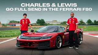 "The fastest road car I’ve ever been in!” | Ferrari F80 track day with Charles and Lewis