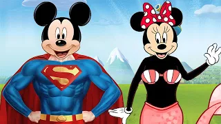 Mermaid Mickey Mouse Superman Mickey Mouse Finger Family Song Nursery Rhymes Lyrics