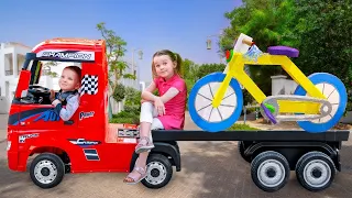 Kinder wählen ein neues Fahrrad | Kinder lernen Sicherheitsregeln beim Radfahren | Vania Mania DE