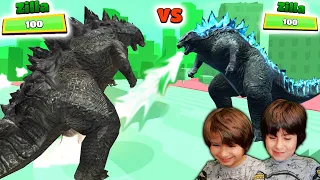Dani y Evan juegan con GODZILLA vs GOKU vs KONG en KAIJU RUN