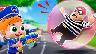 Laughter Bubbles | Baby Police Song | Police Cartoon + More Nursery Rhymes & Kids Songs