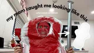 TURNING MYSELF INTO A PAD *my mom caught me*