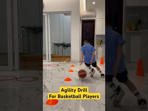 Agility Drill using Hurdles and Cones to Improve Speed and Explosive Power for Kids