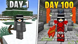 I Survived 100 Days in HARDCORE MODDED Minecraft...