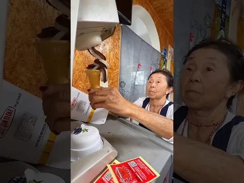 She still makes ice cream at the age of 80. ||#shorts