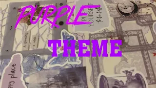 Let's design my notebook with me.Purple theme 💜🥰If there is a theme you want, leave a comment. ♥️🌹