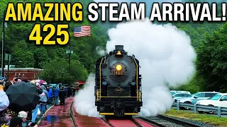 Incredible Steam Locomotive Arriving at the Station! ​#SteamTrain #Locomotive #TrainSpotting