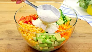 Dieses Rezept kennen nur wenige! Leckeres Rezept für Avocado Tomaten Salat! Gesund und lecker!