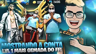 RECARREGUEI 300 MIL DIAMANTES NA CONTA LVL 1 MAIS GEMADA DO FREE FIRE - Garena Free Fire