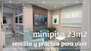 minipiso 23m2 / 247sqft (precioso y práctico)