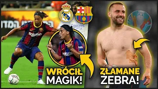Ronaldinho CZAROWAŁ w meczu LEGEND Barcelony i Realu! Luke Shaw grał na EURO ze ZŁAMANYMI ŻEBRAMI