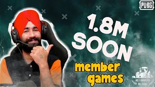 PUBG MOBILE LIVE 🤩 MEMBER GAMES
