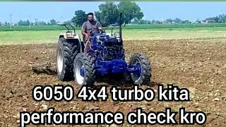 farmtrac 6050 4x4 ਦੇ turbo fhit kita performance dehko tractor di ( Jony thakur )