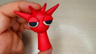 Making SPRUNKI Incredibox 😬 Raddy  Sculpting with Clay