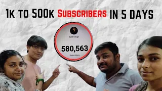 (1k to 500k subscribers journey)! THANKS FOR SUPPORT GUYS🥹🥹🙏🏼😭|@njrtvlogs03699