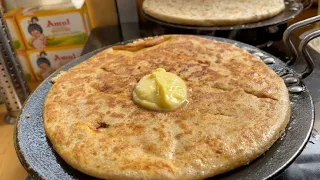 Paneer Aloo Paratha | पनीर आलू पराठा | Indian Street Food | Mumbai Street Food