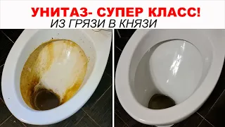 Как очистить унитаз от известкового налета. Делаем унитаз белоснежным. ТАК ВЫ ТОЧНО НЕ ЧИСТИЛИ