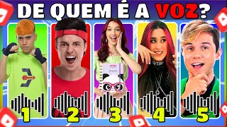 ▶️ DESAFIO DE YOUTUBERS | DESCUBRA PELA VOZ! Enaldinho | Luluca | Emily Vick #quiz #drburguerquiz