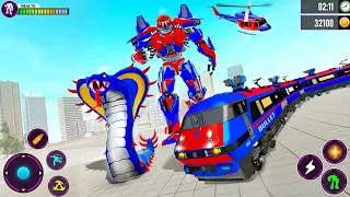 Snake Robot Train Transforming: Wars Robot Game 2021 - Android Gameplay