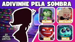😨🤬🤢 DIVERTIDA MENTE 2 | DESAFIOS DAS SOMBRAS | 25 MEGA PERGUNTAS #quiz #divertidamente