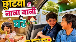 छुट्टियों में नाना नानी के घर पर कौन कौन जाता है 🫶🏻💖♥️#summervacation #nana #nani #vlog 