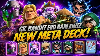 GK Bandit + EVO Ram Rider + EWiz = INSANE NEW DECK! 🔥 | Clash Royale
