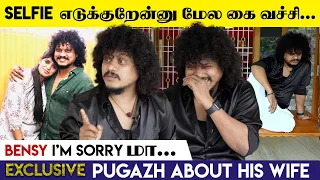 அவங்க என் Wife-அ விளம்பரமாக்க Try பண்ணுறாங்க... | Cook with comali Pugazh About his wife | Bensy