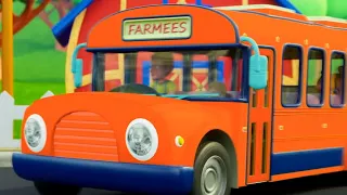 Wheels On The Bus, School Bus and Vehicles Rhymes for Babies