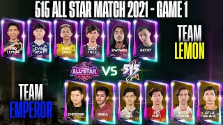 URANUS BKENT GABISA MATI!! TIM LEMON VS. TIM EMPEROR - GAME 1!! | MLBB All Star Match 2021