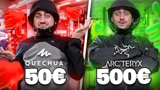 VESTE ARC'TERYX à 500€ VS QUECHUA à 50€ 😱