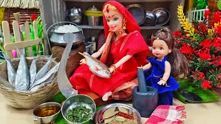 My Little Pari Part-160 || আজ পরী মায়ের সাথে মাছ রান্না করলো || Putuler Golpo