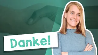 How to Say "Thank you" in German - A1 [with Jenny]