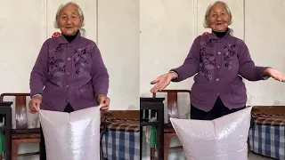 Grandma was puzzled. "How did this light fall down?"