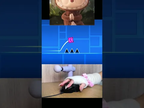 IMPOSSIBLE LABUBU JUMP CHALLENGE!! - Geometry Dash #shorts