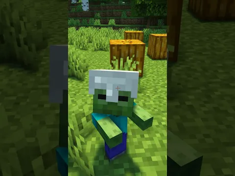 Teaching a Minecraft Zombie how to Cook #shorts