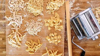 10 sortes de pâtes avec ou sans machine