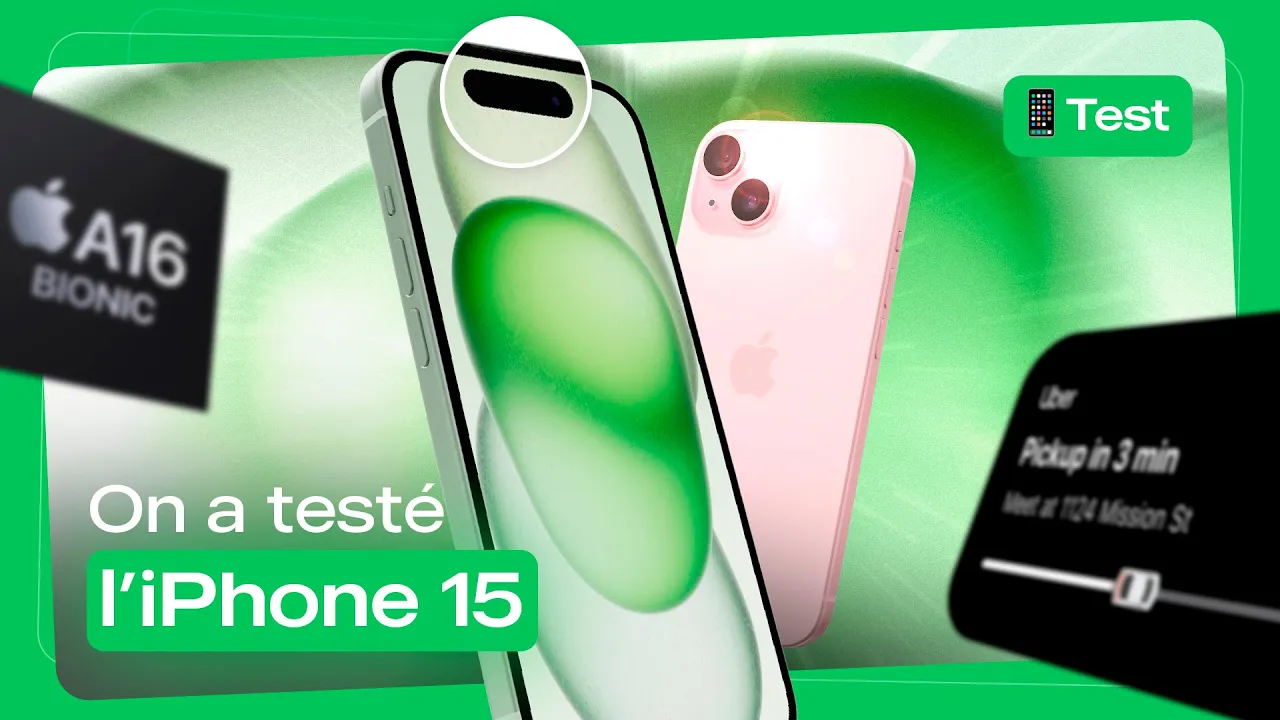 Vido-Test de Apple iPhone 15 par Presse Citron
