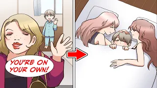 My mom left me at home to fend for myself... but the next door neighbors... [Manga Dub]