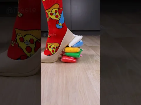 Experiment: High Heels vs Rainbow Plasticine 🌈👠