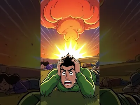 IMPOSSIBLE TO SURVIVE NUCLEAR BOMB🤯🔥 #shorts #informative