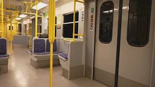 Sweden, Stockholm, subway ride from Mörby Centrum to Bergshamra