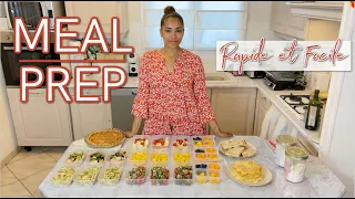 🍴MEAL PREP RAPIDE & FACILE POUR LA FAMILLE // RECETTES + IDÉES MENUS