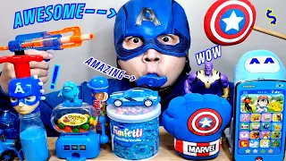 파란 젤리 초코 아이스크림 먹방 ASMR BLUE JELLY CANDY CHOCOLATE ICE CREAM MUKBANG アイスクリーム 冰淇淋 Kem cây ไอศกรีม