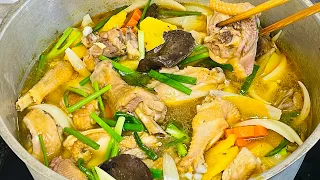 Gà Nấu Khóm thơm ngon hấp dẫn cách nấu đơn giản nhanh gọn lẹ