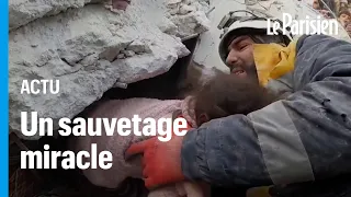 Séisme en Syrie : l'impressionnant sauvetage d'une famille entière coincée sous les gravats