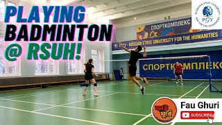 Playing Badminton Russia State University For The Humanities 