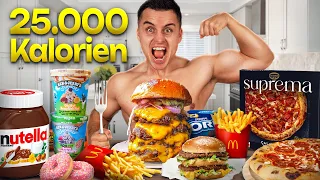 25.000 KALORIEN IN 24 STUNDEN CHALLENGE 🍔🍕