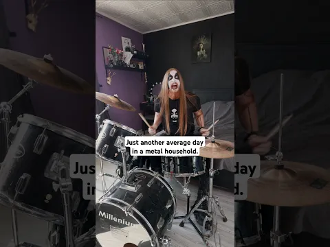 Just another average day in a metal household... ☺️😂 #metal #blackmetal #youtube #comedy #loud
