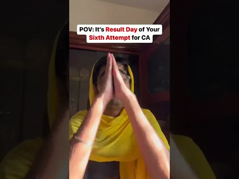 Story of 90% CA Students 😂 Checking CA Results after Countless Attempts 🥲 #castudents #shorts